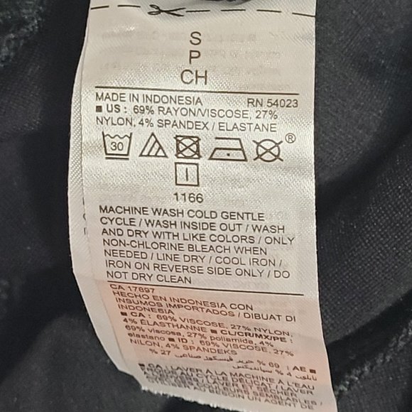 Old Navy Stevie Pull On Pants Women's Small Black Velvet Animal Print High Rise - Picture 10 of 10